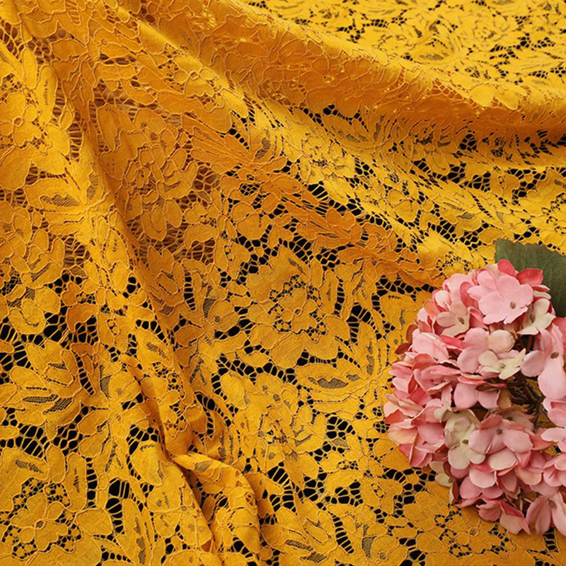 Lace Fabric Dress Eyelash Nylon for Women's Wear Wholesale Supplier 21